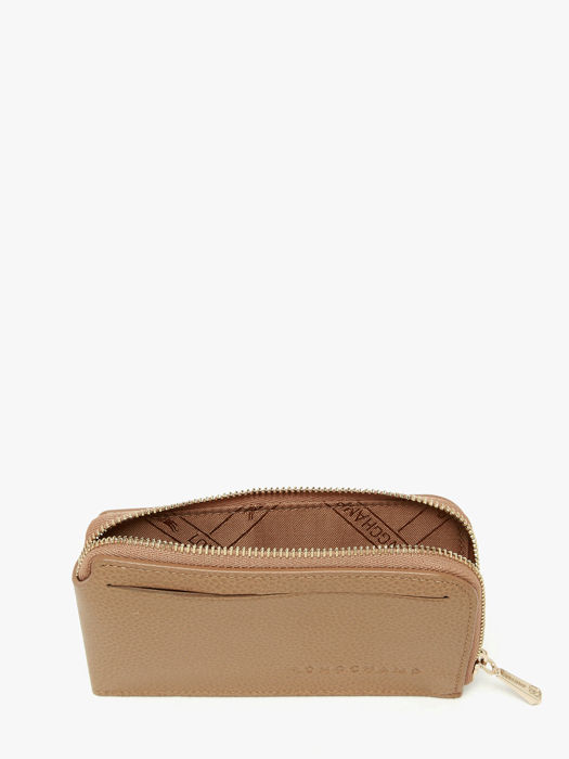 Longchamp Le foulonné Kredietkaarthouder Beige